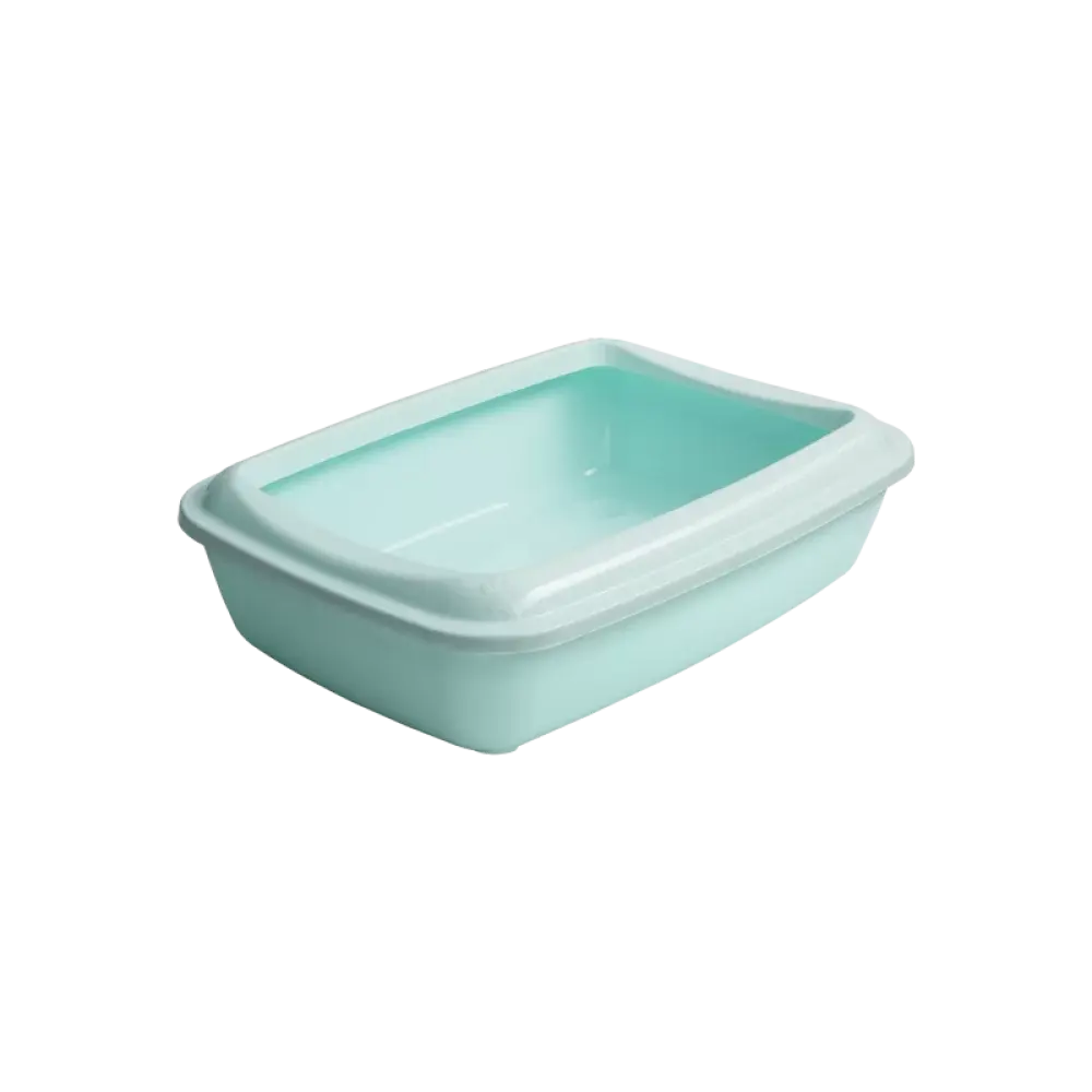 Çınar Açık Kedi Tuvaleti Su Yeşili Küçük Boy 50x37x13,5