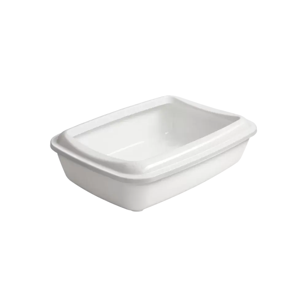 Çınar Açık Kedi Tuvaleti Beyaz Küçük Boy 50x37x13,5