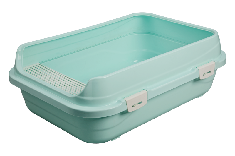 Çınar Açık Kedi Tuvaleti Su Yeşili Büyük Boy 66x46x22