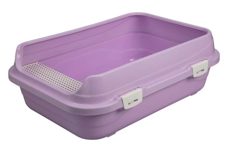 Çınar Açık Kedi Tuvaleti Mor Büyük Boy 66x46x22