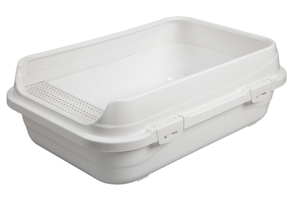 Çınar Açık Kedi Tuvaleti Beyaz Büyük Boy 66x46x22