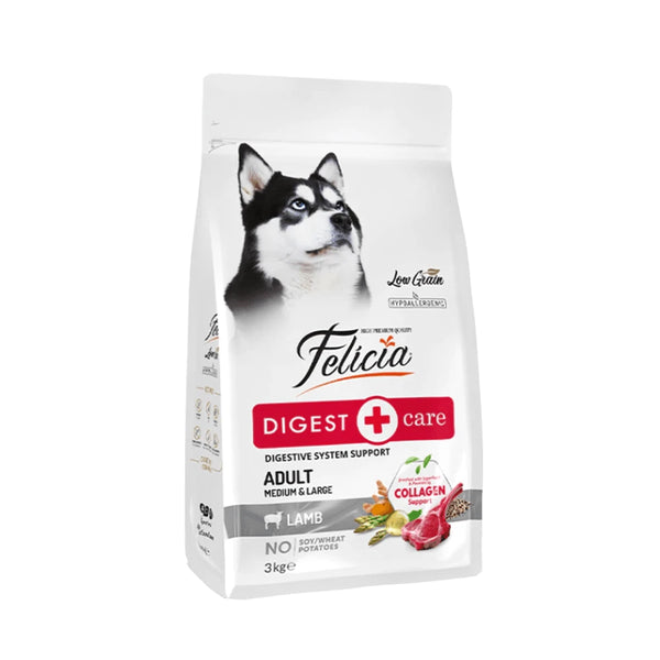 Felicia 15 Kg Kolajenli Kuzulu Az Tahıllı M/Large Yetişkin Köpek Maması Breed HypoAllergenic