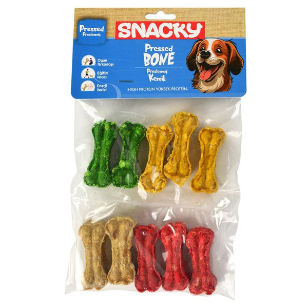 Snacky Munchy Köpek Press Kemik 10'lu (5 cm – 110 g)