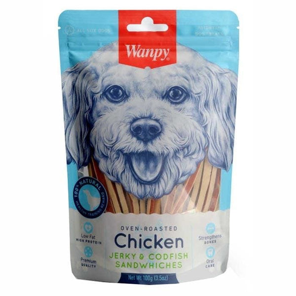Wanpy Tavuklu & Morina Balıklı 100 gr Köpek Ödülü