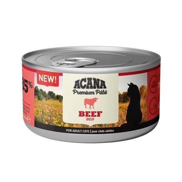Acana Premium Pate (Ezme) Konserve Yaş Kedi Maması Sığır Etli 85 gr