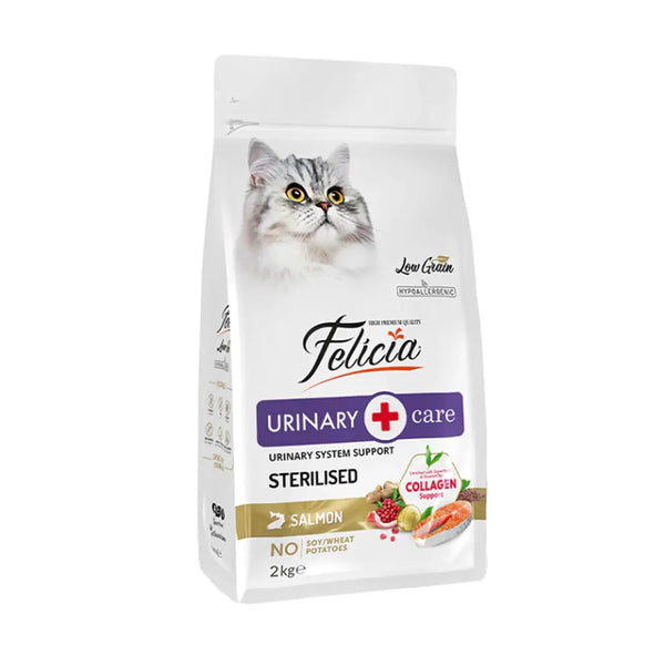 Felicia 2 Kg Kolajenli Somonlu Az Tahıllı Kısırlaştırılmış Kedi Maması HypoAllergenic