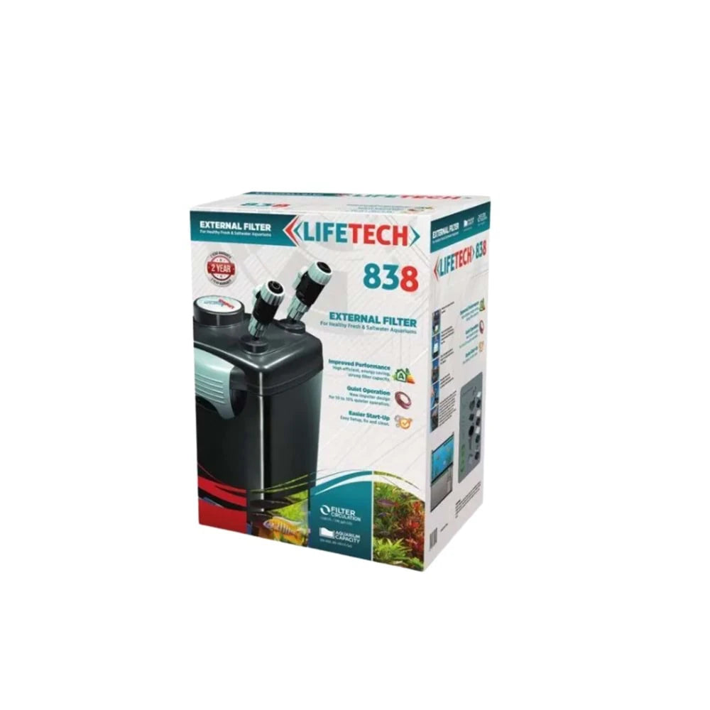 Life Tech 838 Dış Filtre Siyah Kova İçi Dolu 1200 L/H