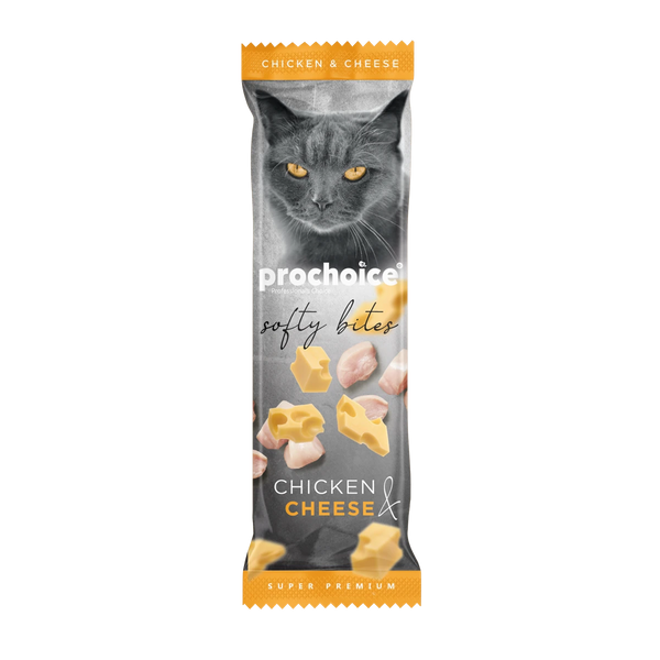 Prochoice Softy Bites Chicken & Cheese Kediler için Yumuşak Atıştırmalık 10 gr x 24 adet