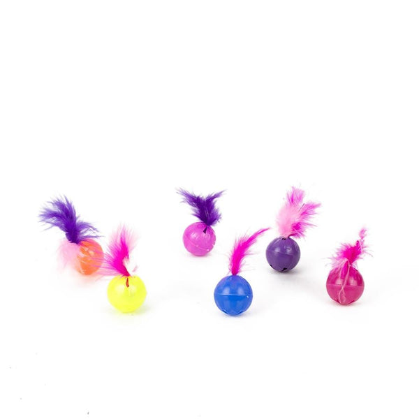 Tüylü Kedi Oyun Topu 2'li-6 Adet
