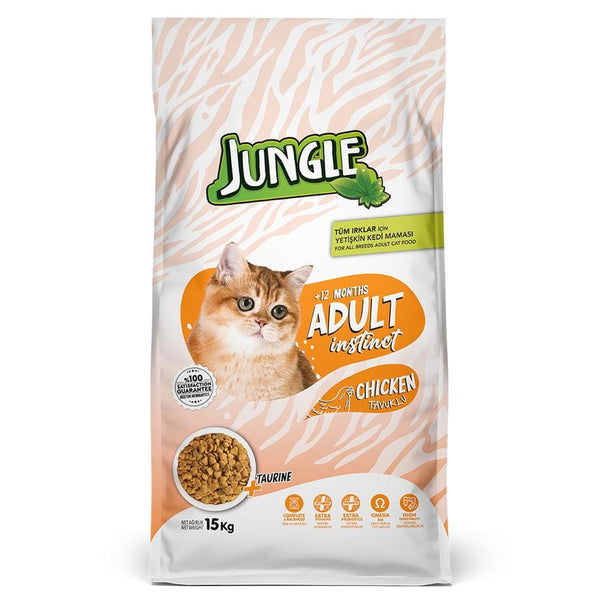 Jungle Yetişkin Kedi Maması Tavuklu 15 Kg
