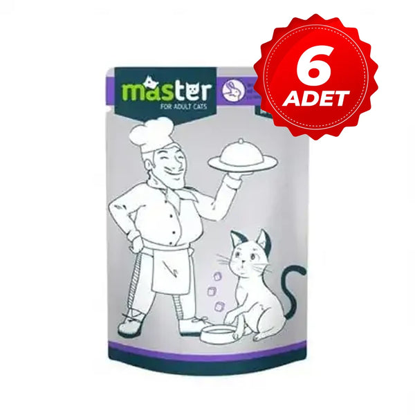 Master Tavşan Etli Pouch Kedi Maması 80 Gr. x 6 Adet