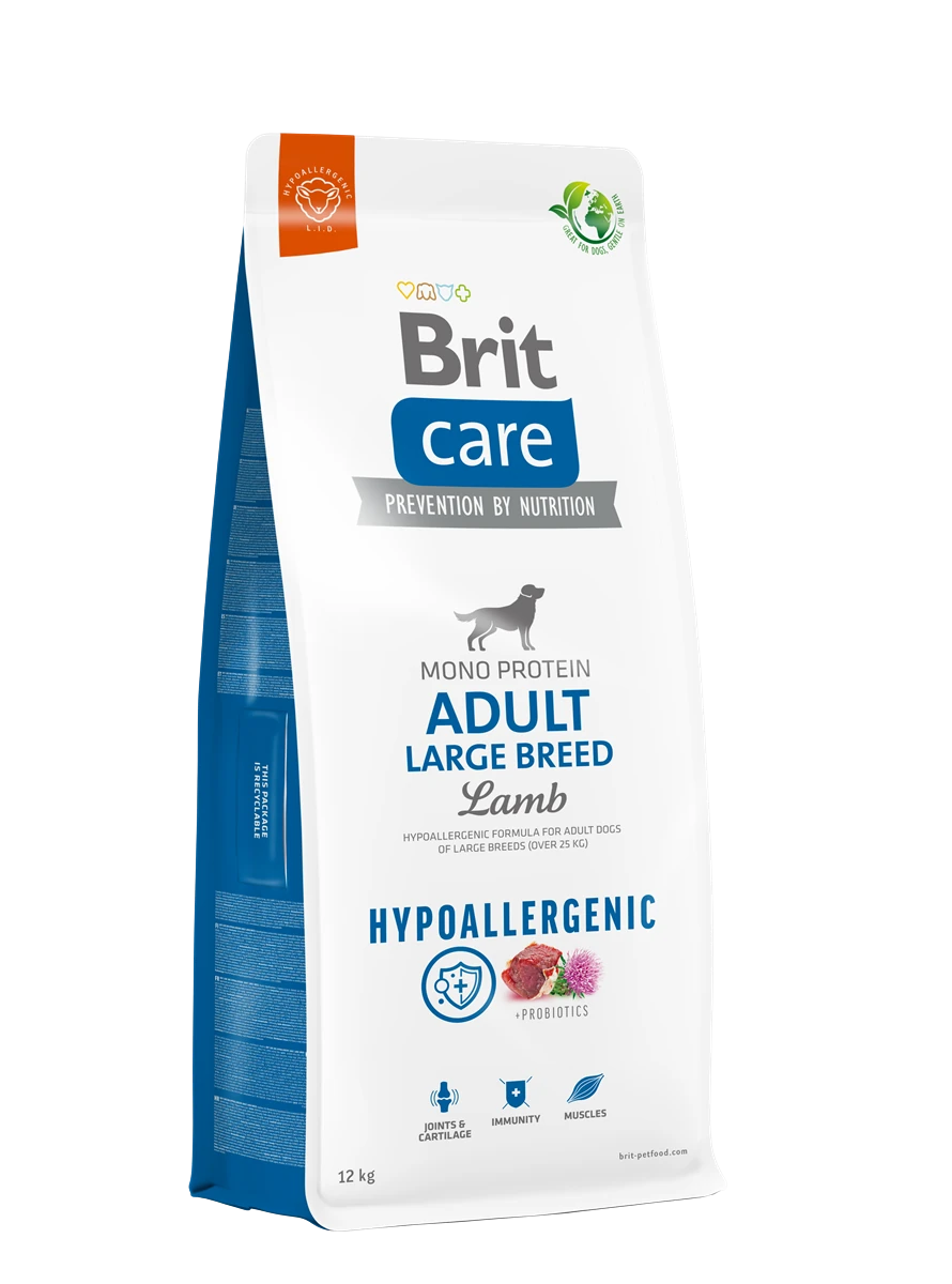 Brit Care Yetişkin Köpekler İçin, Tek Proteinli, Hipoalerjenik, Kuzu Etli Kuru Mama 12 kg