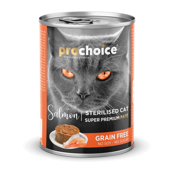 Prochoice Yetişkin Kediler İçin, Tahılsız, Somon Balıklı Ezme 400 gr