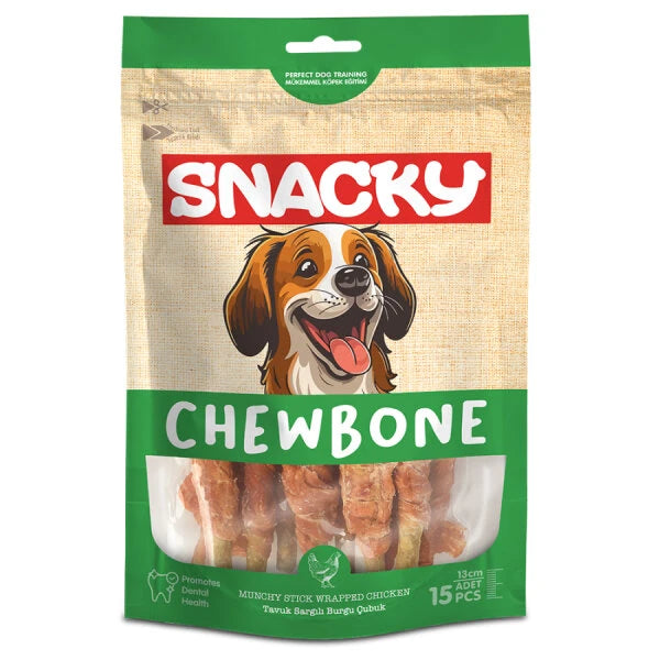 Snacky Munchy Tavuk Sargılı Köpek Ödül 10'lu 13cm 120g