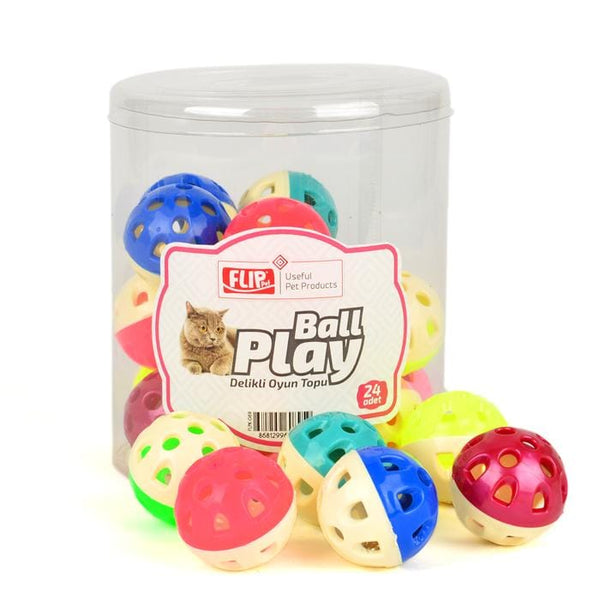 Flip Kedi Oyun Topu Delikli 3'lü
