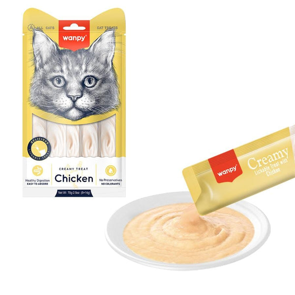 Wanpy Tavuk Krema 5'li Kedi Ödülü