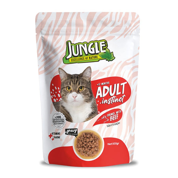 Jungle Kedi Biftekli 100g Pouch