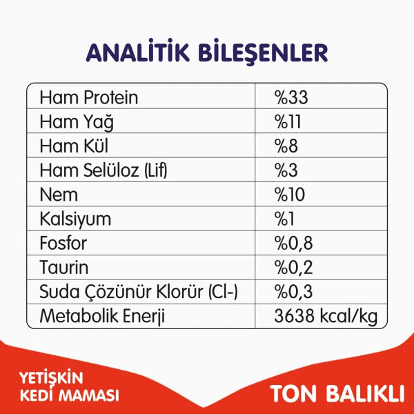 Wanpy Tahılsız Ton Balıklı Yetişkin Kedi Maması 8 kg