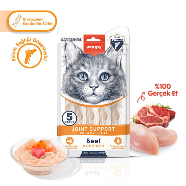 Wanpy Bone Support Sığır Eti&Tavuk Krema Ödül 5x14gr