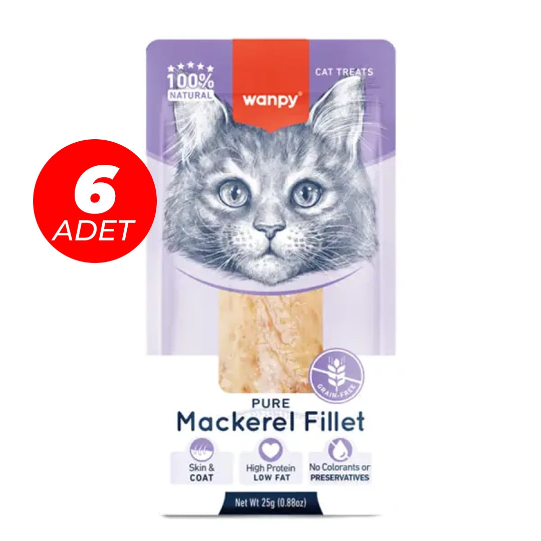 Wanpy Uskumru Fileto 25g Kedi Ödülü 6 Adet
