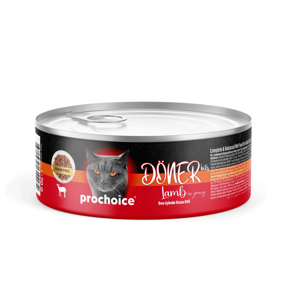Prochoice Döner Lamb, Sos İçinde Kuzu Etli Tam & Dengeli Yetişkin Kedi Maması