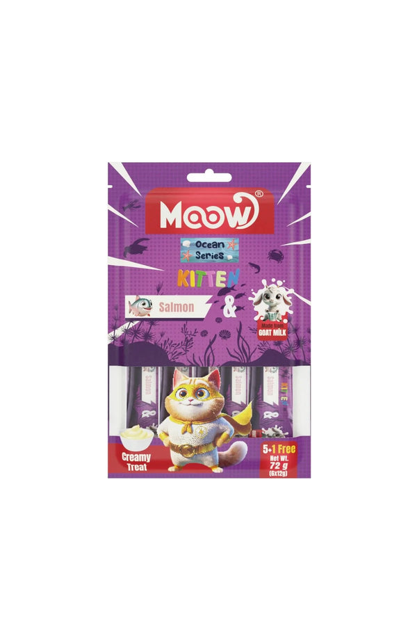 Moow Somonlu Keçi Sütlü Yavru Kedi Krema Ödülü 6x12g