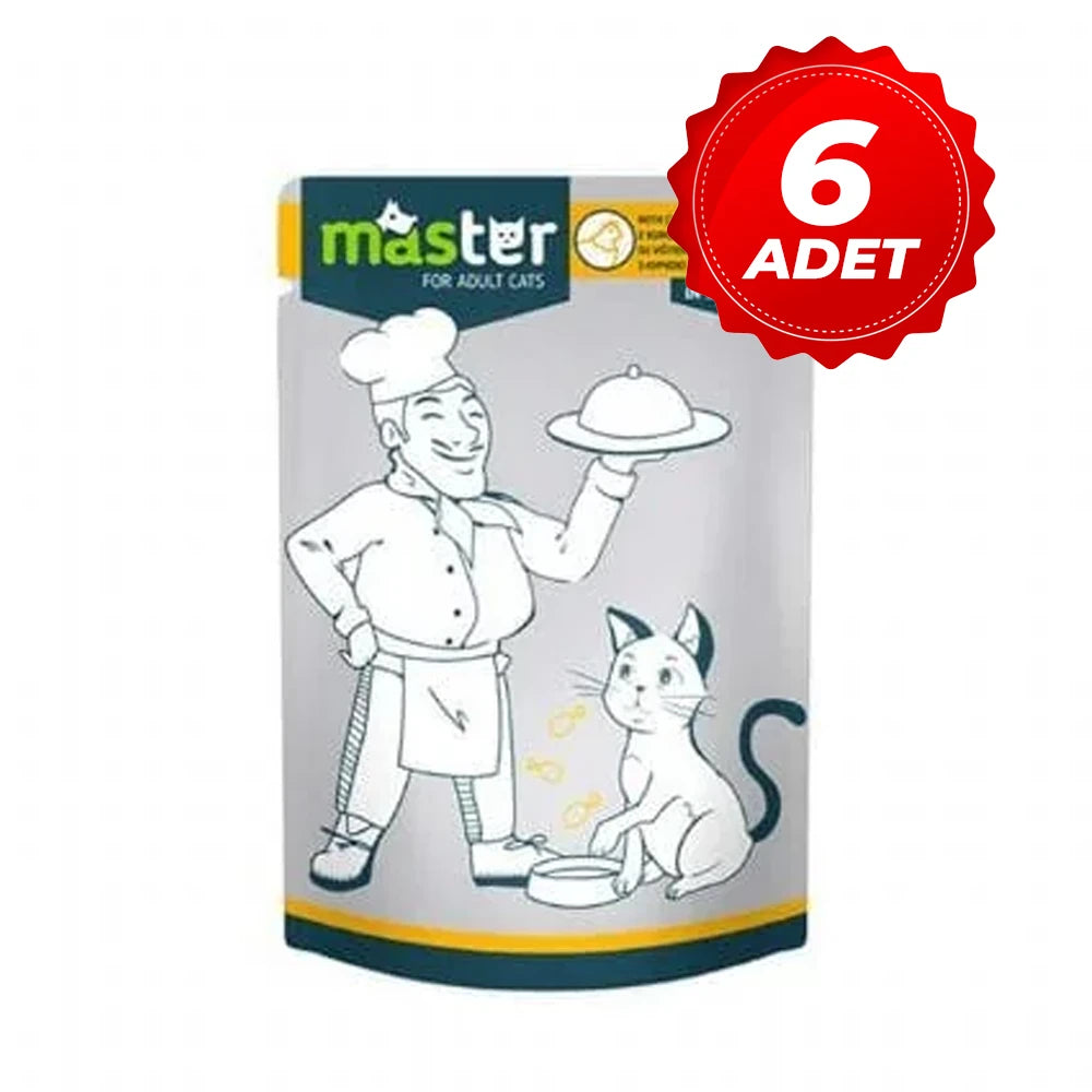 Master Tavuk Etli Pouch Kedi Maması 80 Gr. x 6 Adet