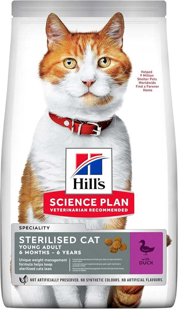 Hill's SCIENCE PLAN Kısırlaştırılmış Yetişkin Ördekli Kedi Maması 8+2 kg