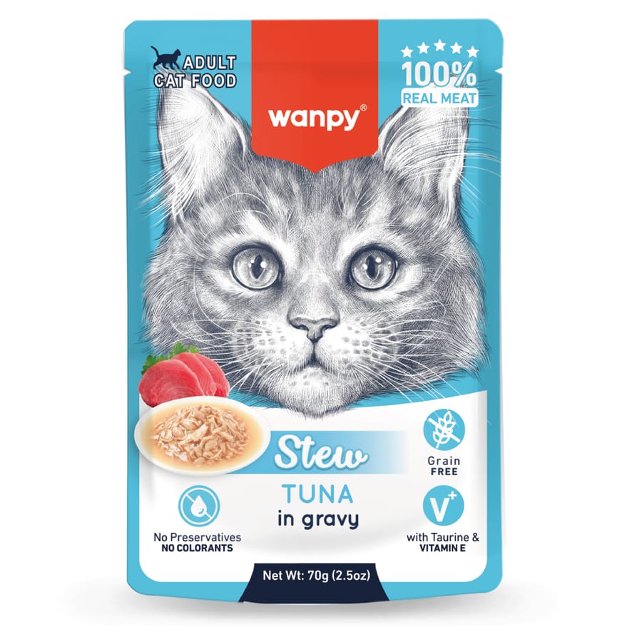 Wanpy 70g Pouch Ton Balıklı Yaş Kedi Maması 10 adet