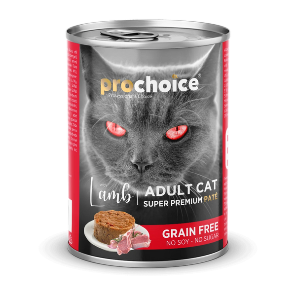 Prochoice Yetişkin Kediler İçin, Tahılsız, Kuzu Etli Ezme 400 gr