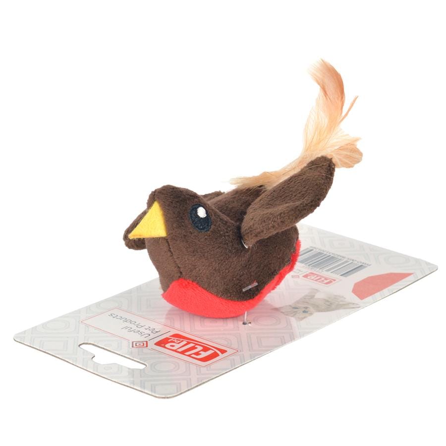 Titreşimli Tüylü Kedi Oyuncağı Kuş