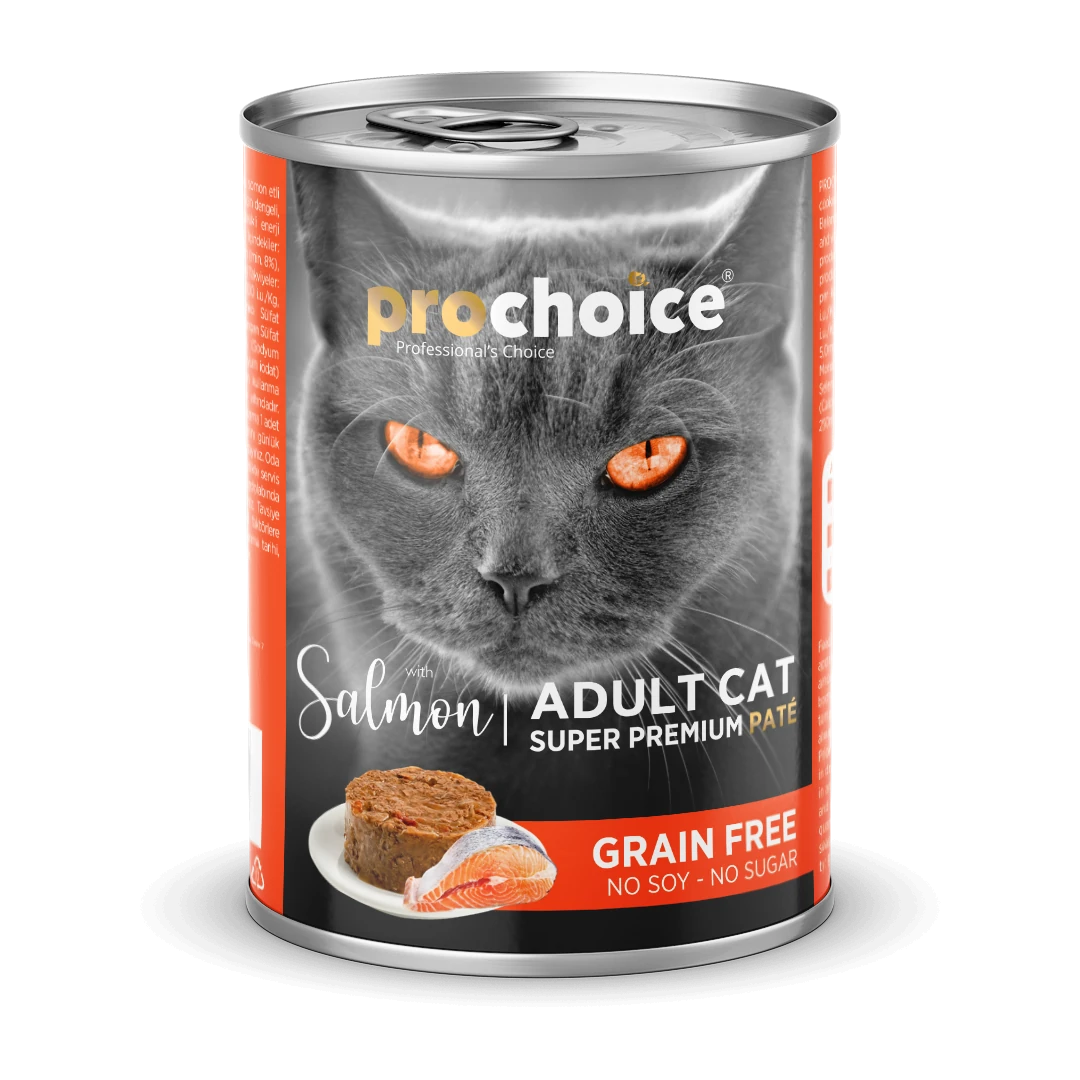 Prochoice Kısırlaştırılmış Kediler İçin, Tahılsız, Somon Balıklı Ezme 400 gr