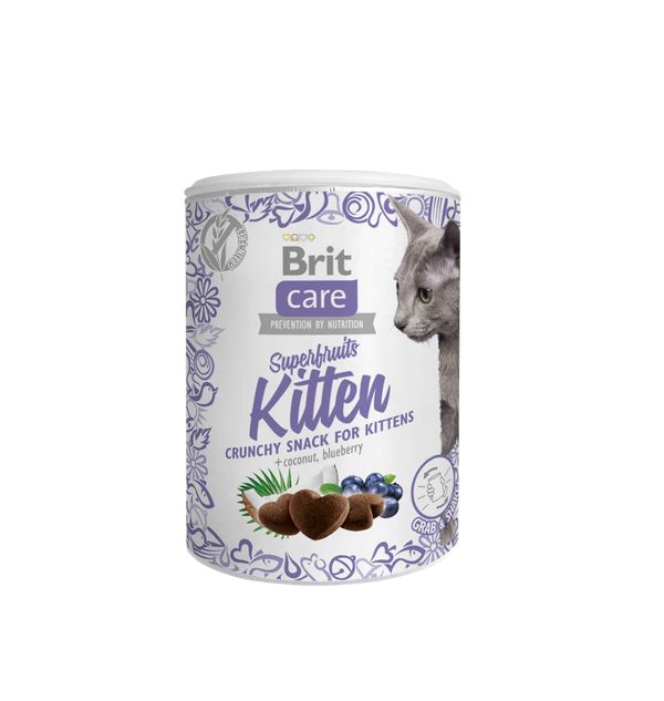 Brit Care Hindistan Cevizli Ve Yabanmersinli, Tahılsız, Kıtır Yavru Kedi Ödülü 100 gr