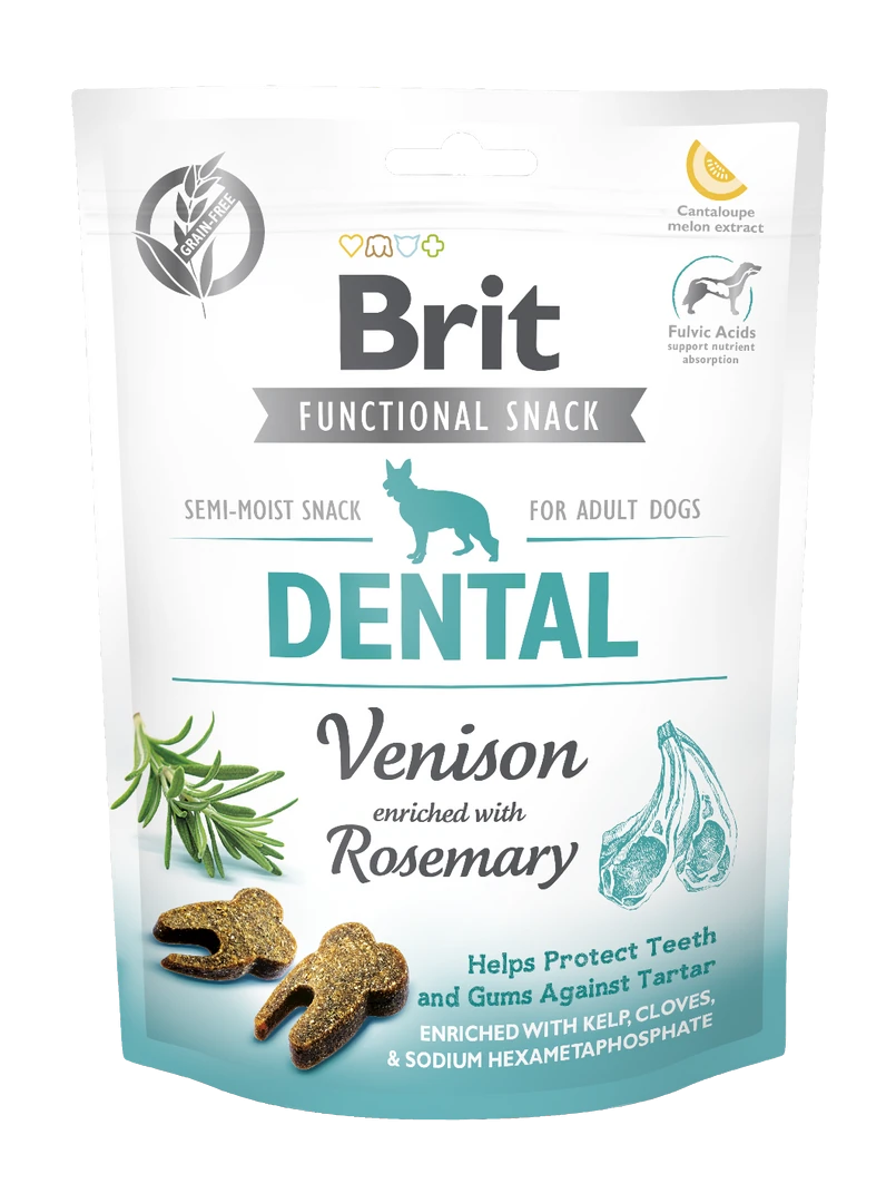 Brit Care Dişler Ve Diş Etlerini Korumak İçin, Tahılsız, Geyik Etli Ve Biberiyeli, Fonksiyonel Yetişkin Köpek Ödülü 150 gr