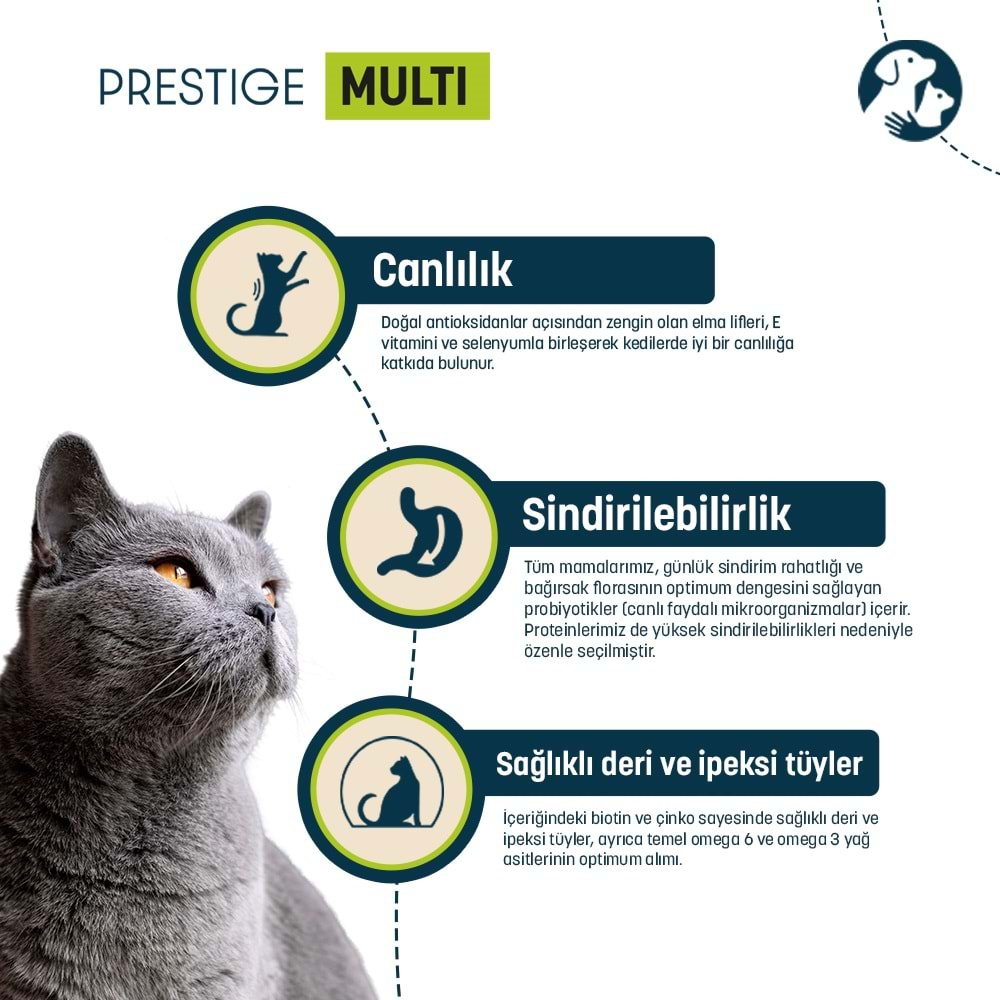 Pro Nutrition Prestige Multi Kümes Hayvanlı Yetişkin Kedi Maması 10KG