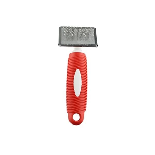 Zampa Kedi Ve Köpek Bakım Fırçası Small 16x6cm, Kırmızı
