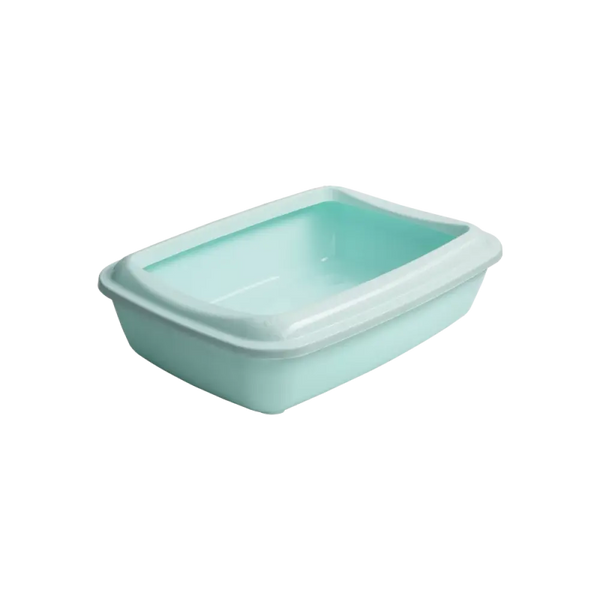 Çınar Açık Kedi Tuvaleti Su Yeşili Küçük Boy 50x37x13,5