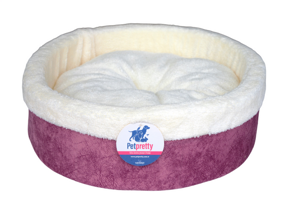 PetPretty Comfort Special Simit Kedi Köpek Yatağı Gül Kurusu