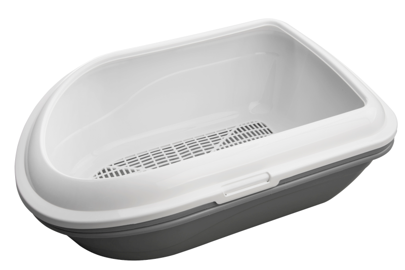 Çınar Elekli Beyaz Kedi Tuvaleti