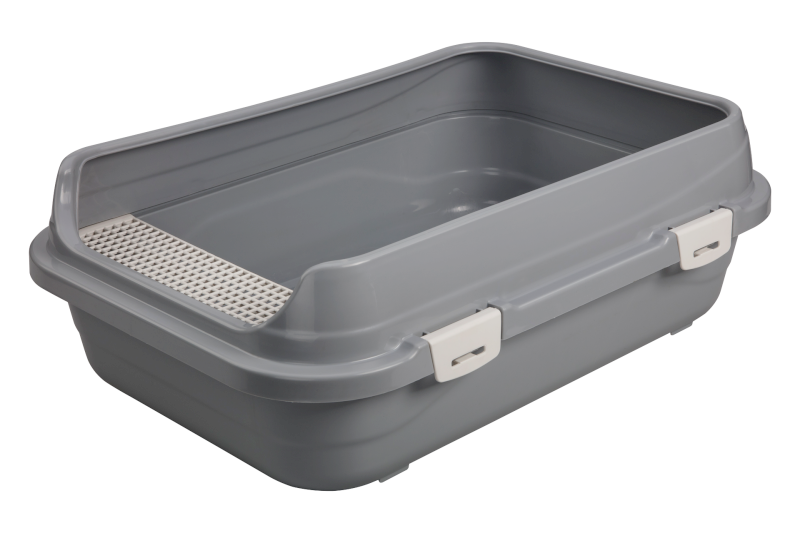 Çınar Açık Kedi Tuvaleti Gri Büyük Boy 66x46x22