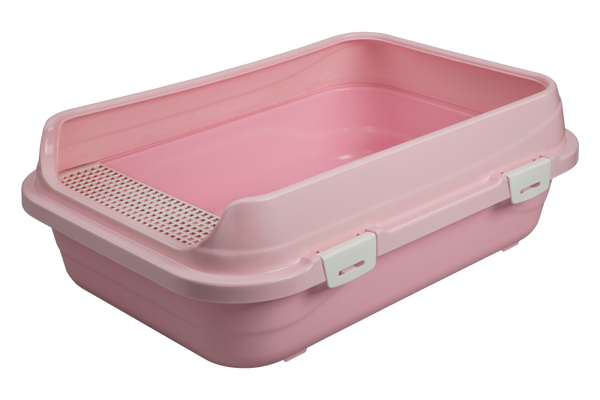 Çınar Açık Kedi Tuvaleti Pembe Büyük Boy 66x46x22