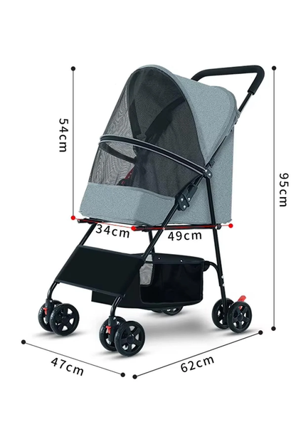 Glipet Boston Evcil Hayvan Arabası 47x62x95cm