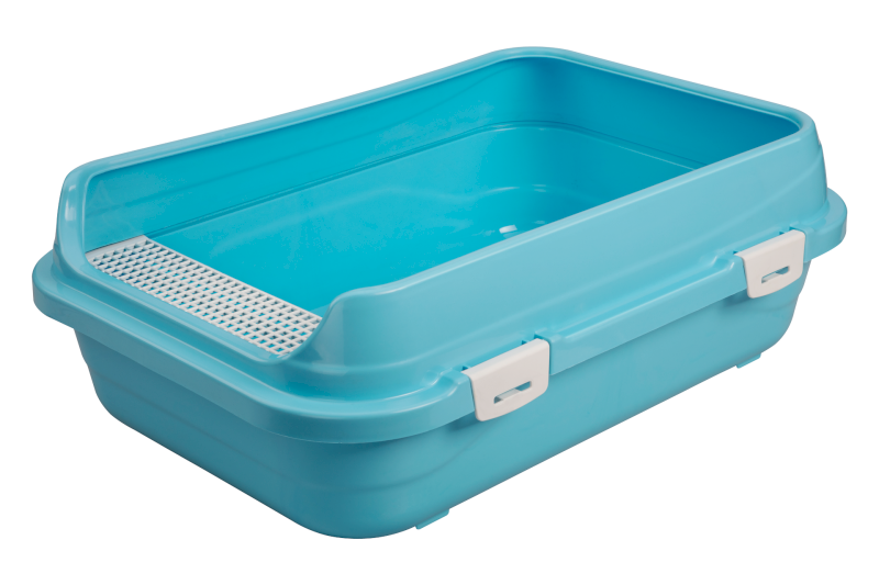 Çınar Açık Kedi Tuvaleti Mavi Büyük Boy 66x46x22