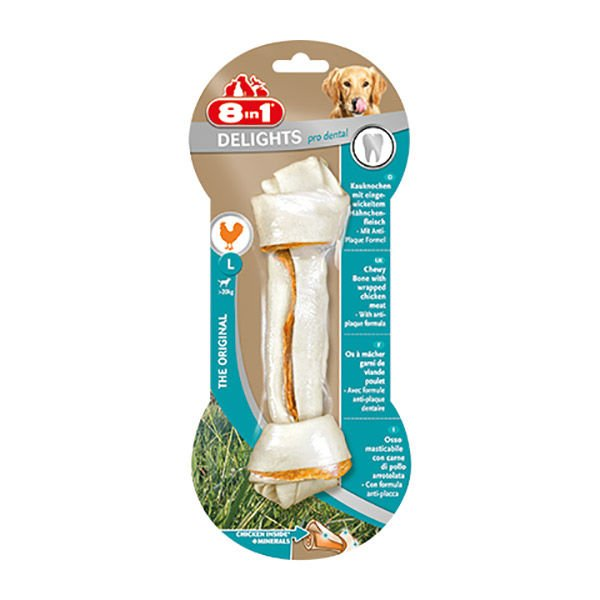 8in1 Deli̇ghts Pro Dental Diş Sağlığı İçin Köpek Ödül Kemiği Tavuklu Large