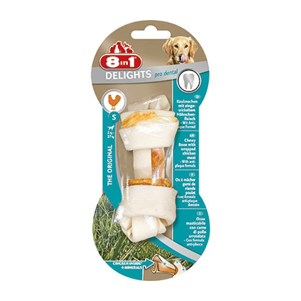 8in1 Delights Pro Dental Diş Sağlığı İçin Köpek Ödül Kemiği Tavuklu S - 35 Gr