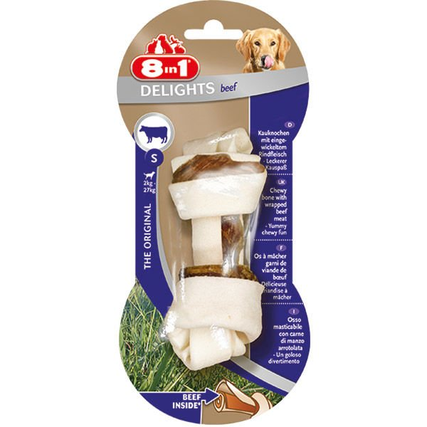 8in1 Delights Köpek Ödül Kemiği Sığır Etli S 35 Gr