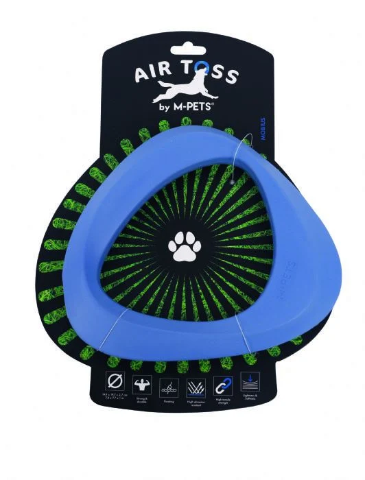 Air Toss Mobius Dayanıklı Suda Yüzen Köpek Oyuncağı Blue