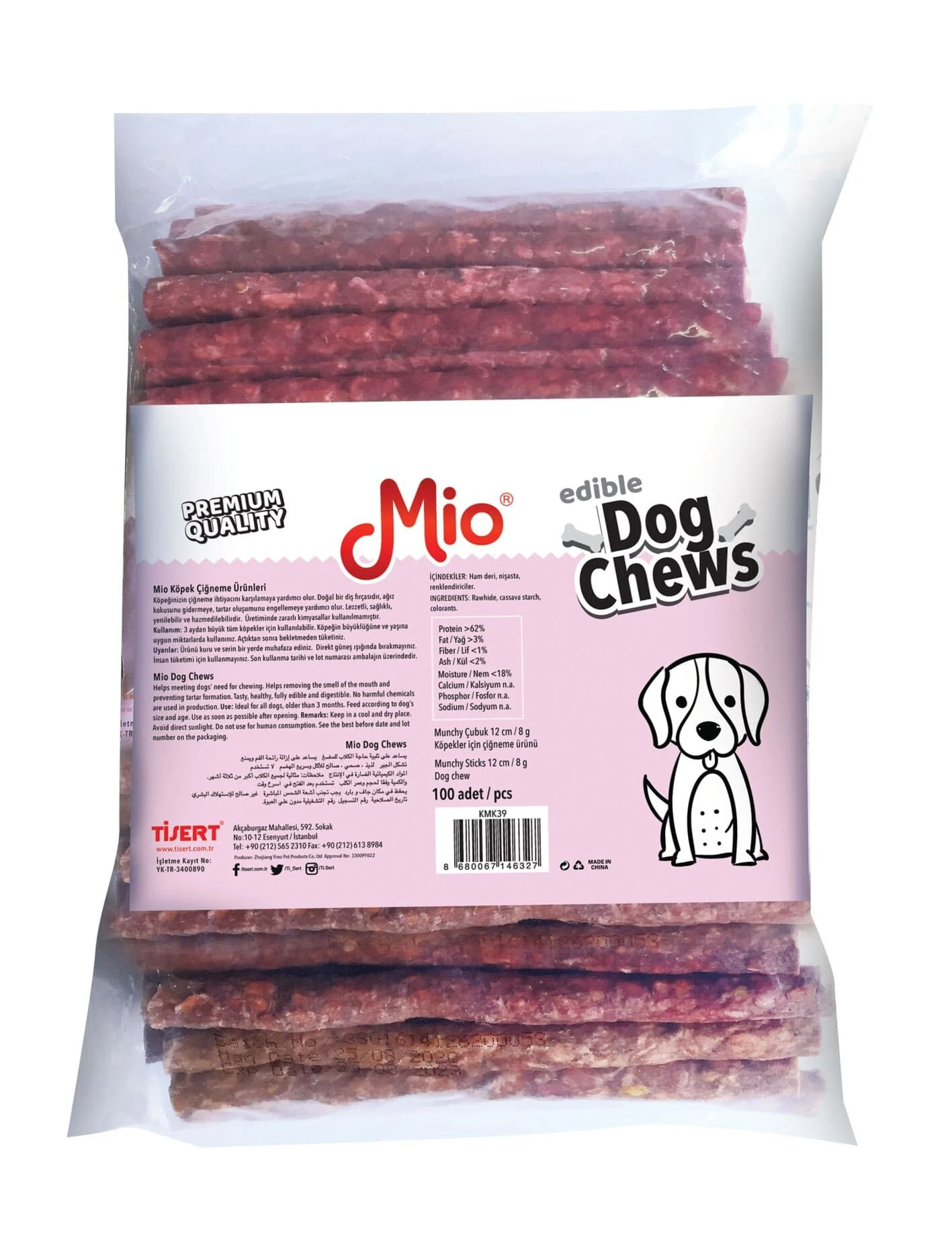 MUNCHY ÇUBUK 12 cm 8g 100'LÜ