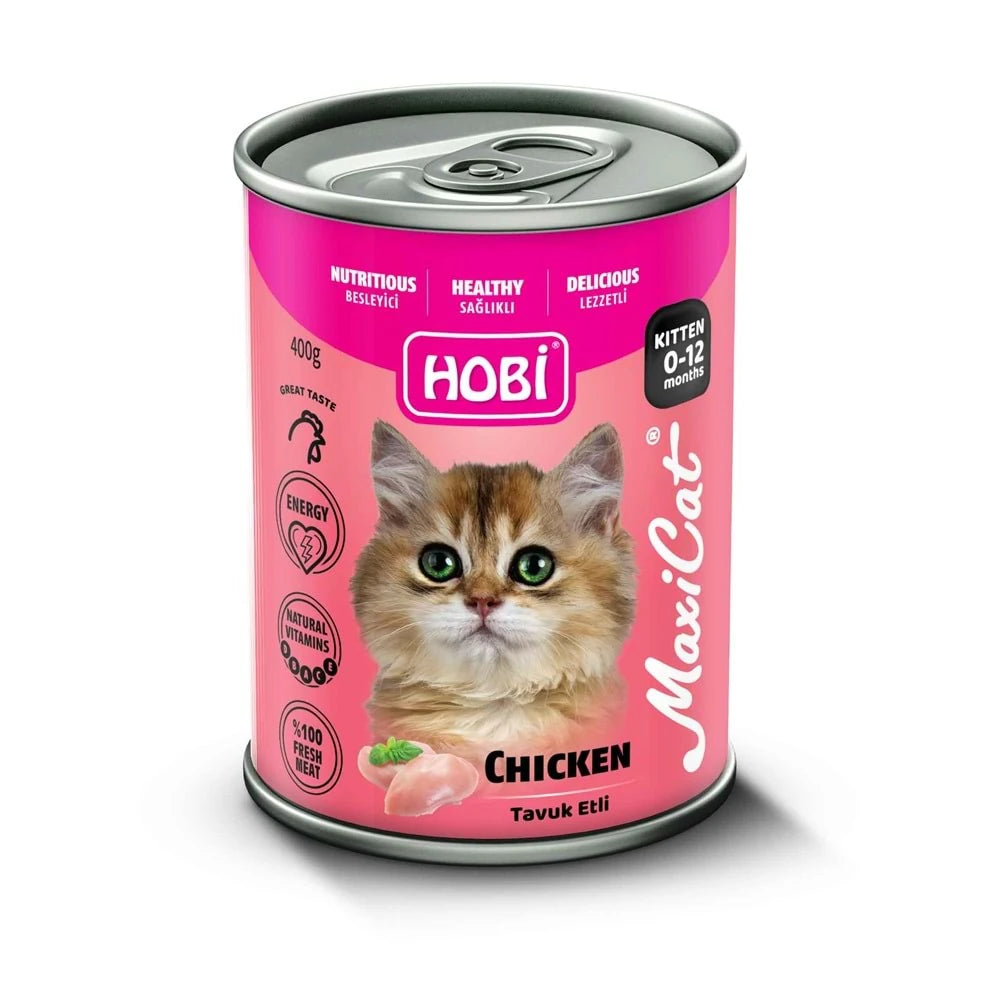 Hobi Maxicat Tavuklu Yavru Kedi Konservesi 400 Gr