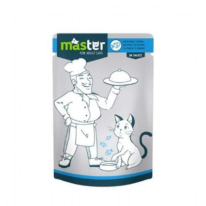 Master Balıklı Pouch Kedi Maması 80 Gr.